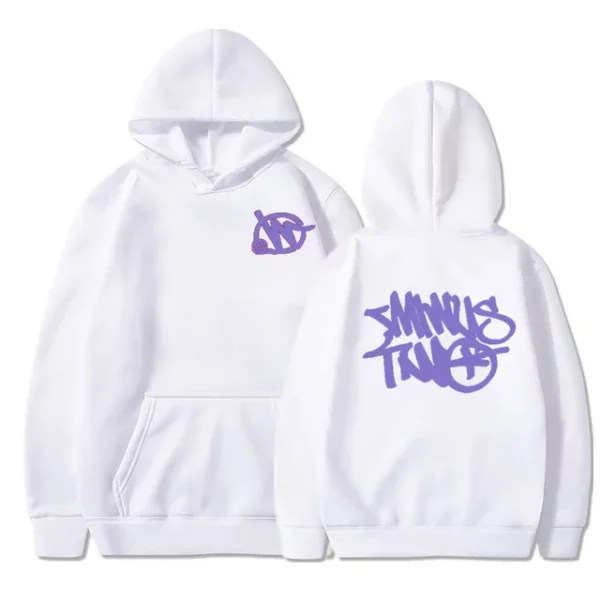 Minus Two Basic White Purple Edition Hoodie